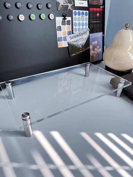 Kệ đỡ màn hình máy tính decor trong suốt FLYJ001T 22