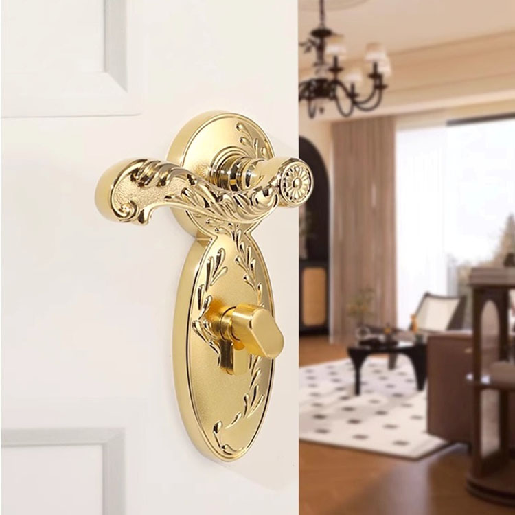 Khóa cửa bằng đồng tay gạt kiểu Pháp BTN8550 15
