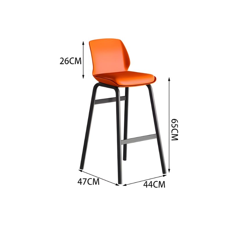 Ghế quầy bar tựa lưng đệm ngồi cao cấp TB375 10 Ghế quầy bar tựa lưng đệm ngồi cao cấp TB375 3