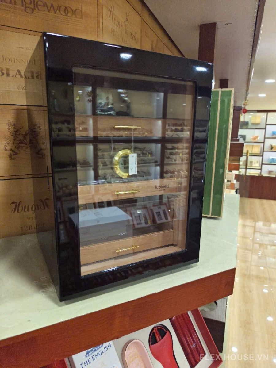 Tủ cigar 3 tầng gỗ tuyết tùng 100 điếu LBS703 12