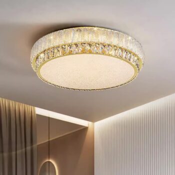 Đèn ốp trần phòng khách viền pha lê cao cấp SYX077