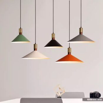 Đèn thả trần hình nón thép cao cấp Minimalist HL0038 - bìa