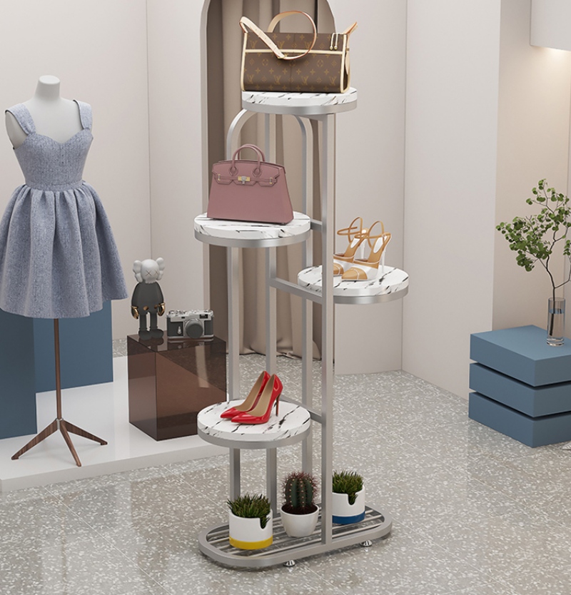 Kệ để giày dép túi xách trang trí cho showroom BI6124 4