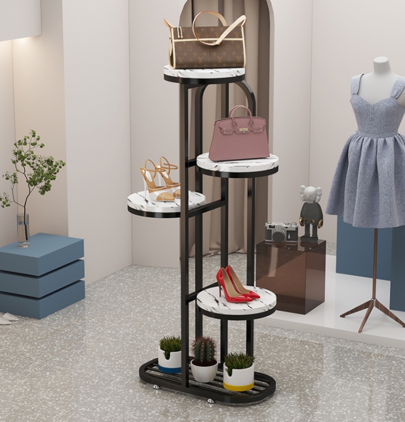 Kệ để giày dép túi xách trang trí cho showroom BI6124 3