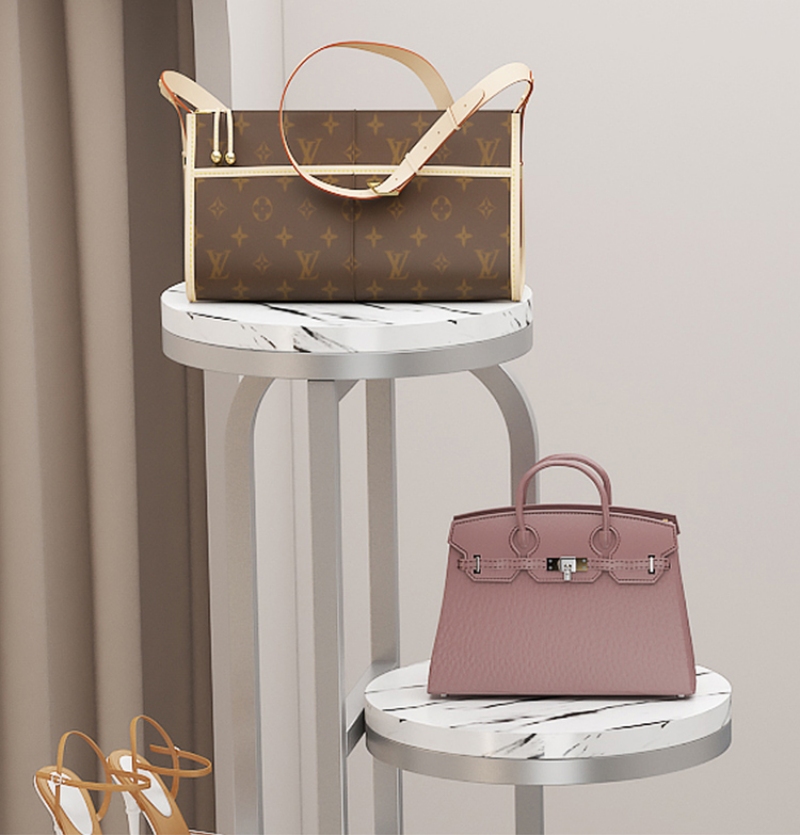 Kệ để giày dép túi xách trang trí cho showroom BI6124 6