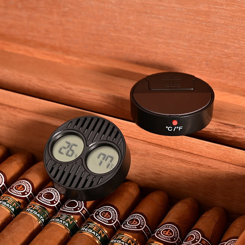 Phụ kiện xì gà đo nhiệt độ và độ ẩm tiện lợi CGL4351 3