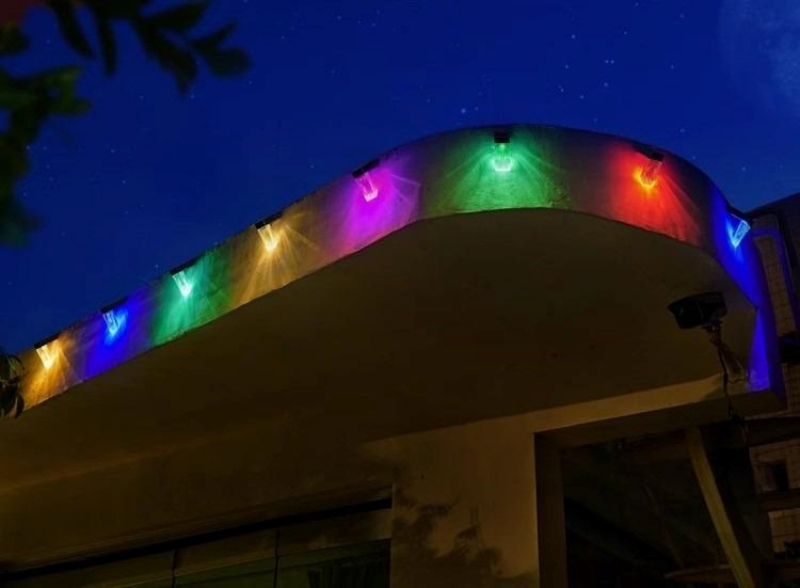 Đèn Led lối đi góc vuông năng lượng mặt trời DS801 8