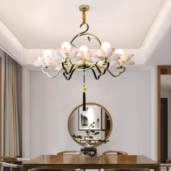 Đèn thả trần hoa sen trang nhã thanh lịch DD6080