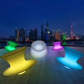 Ghế LED con quay phát sáng ngoài trời XY6433