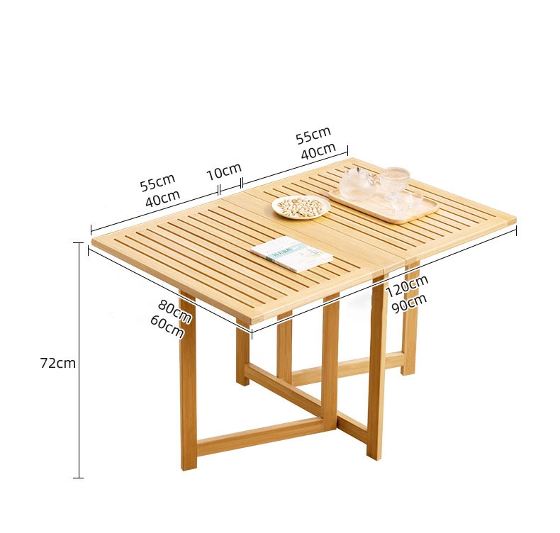 Ghế bàn ăn khung tre xếp gọn hiện đại ZD3161 15