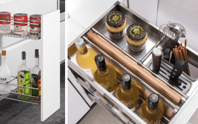 Hướng dẫn chi tiết Lựa chọn phụ kiện tủ bếp dưới cho căn bếp của bạn