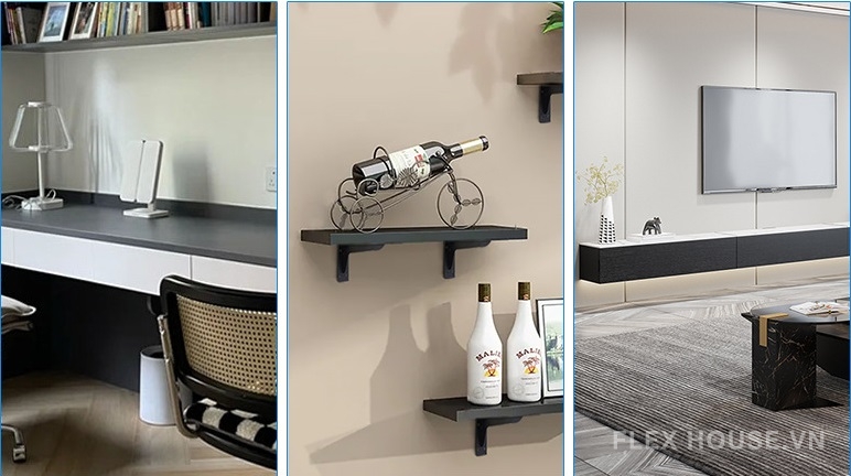 Kệ đỡ kệ gỗ chữ L tải trọng cao QA1717 1 Kệ đỡ kệ gỗ chữ L tải trọng cao QA1717 4