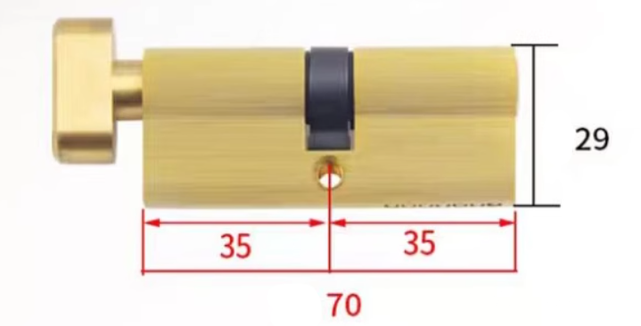 Khoá cửa phòng ngủ tay gạt màu đen A01-218B 10