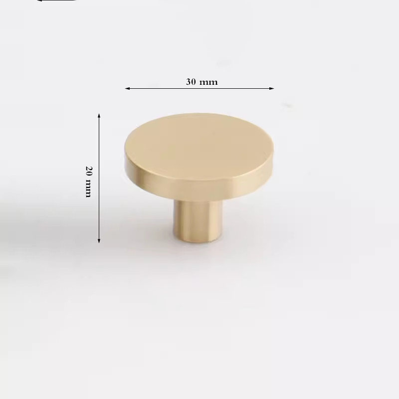 Tay nắm tủ đồng thau cao cấp màu vàng MJ202C 5