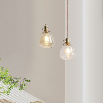 Đèn thả decor thủy tinh trong suốt sáng tạo HL0012