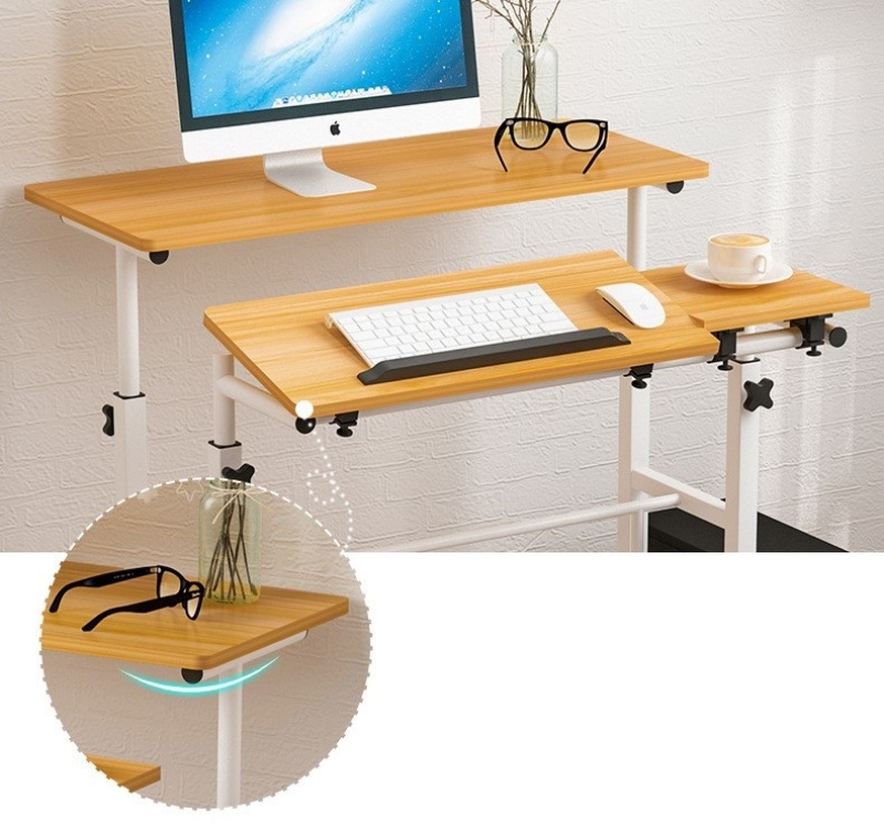 Bàn máy tính đứng di động nâng hạ HT4222 9