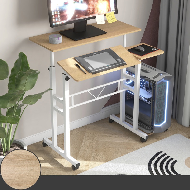 Bàn máy tính đứng di động nâng hạ HT4222 12