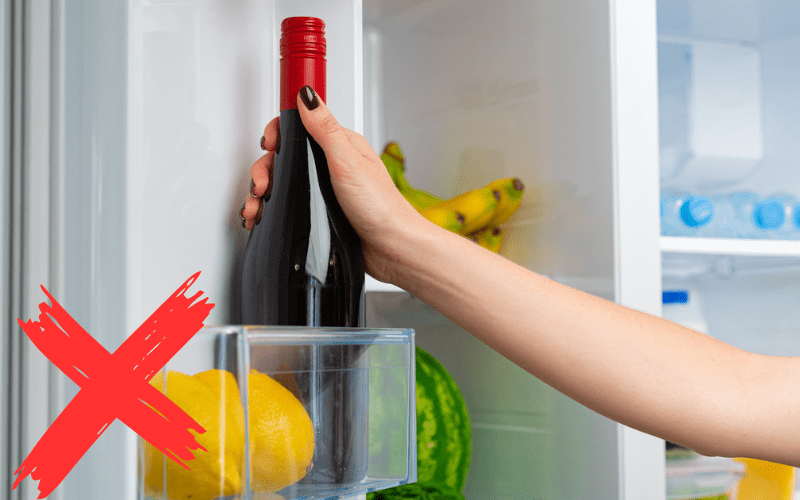 bảo quản rượu vang trong tủ lạnh