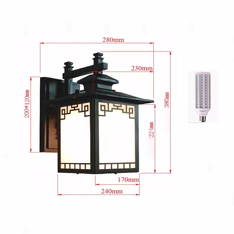 Đèn gắn tường hàng lang biệt thự ngoài trời XT1502 7