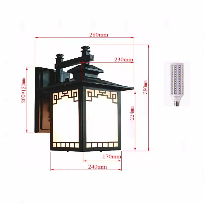 Đèn gắn tường hàng lang biệt thự ngoài trời XT1502 7