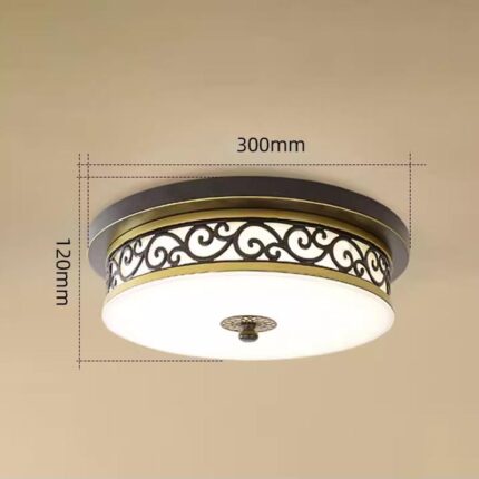 Đèn ốp trần ban công hoa văn tân cổ điển SY485