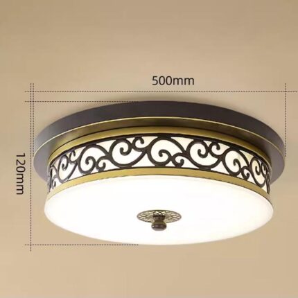 Đèn ốp trần ban công hoa văn tân cổ điển SY485