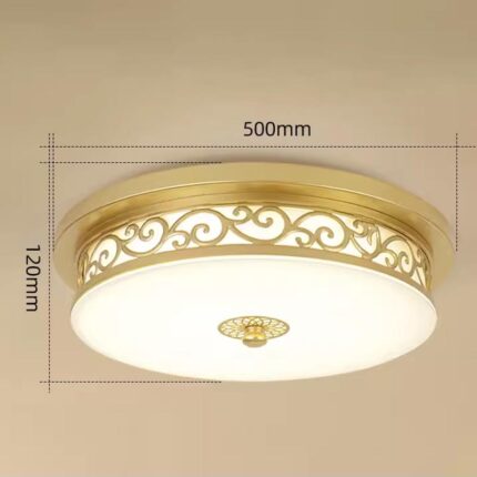 Đèn ốp trần ban công hoa văn tân cổ điển SY485