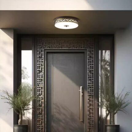 Đèn ốp trần ban công hoa văn tân cổ điển SY485