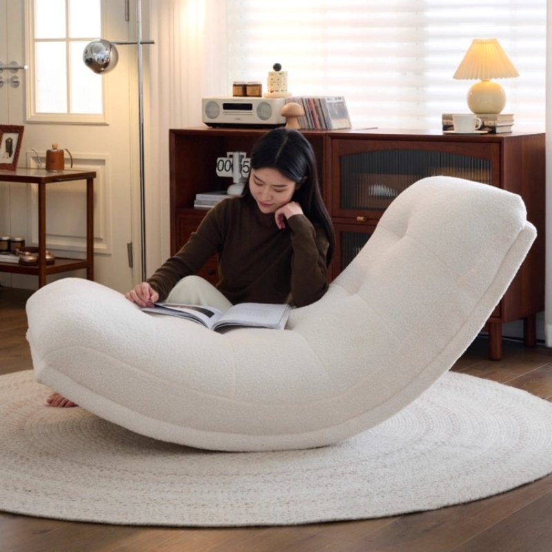 Ghế bập bênh thư giãn vải lông cừu cao cấp YL7546 3