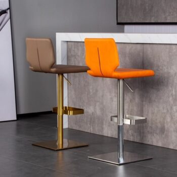 Ghế quầy bar đệm da chân inox sang trọng BE5153