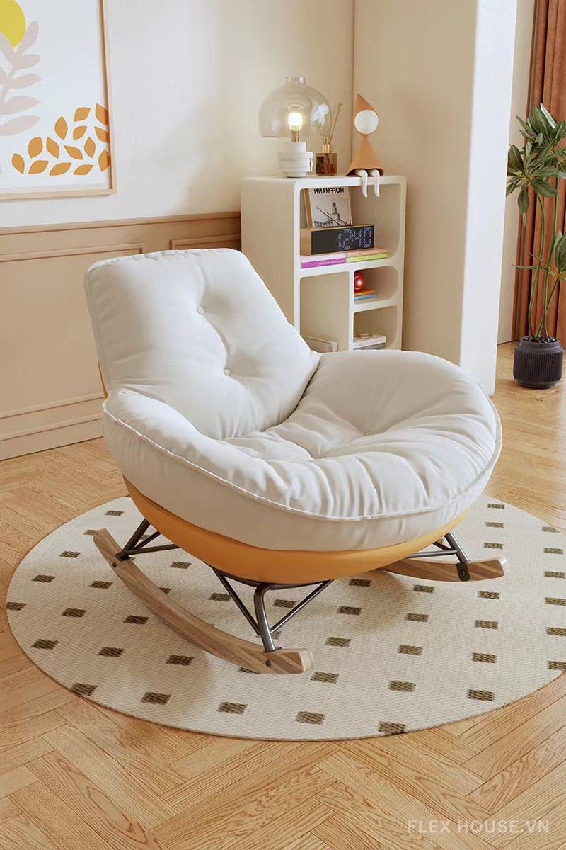 Ghế sofa bập bênh hình vỏ trứng kiểu Hàn HJ5062 14