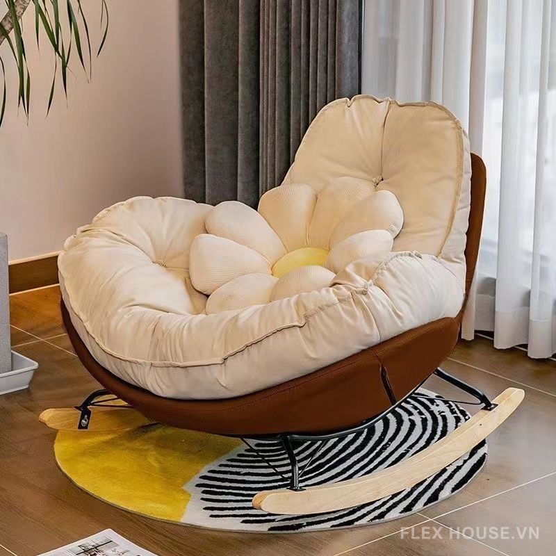 Ghế sofa bập bênh hình vỏ trứng kiểu Hàn HJ5062 4