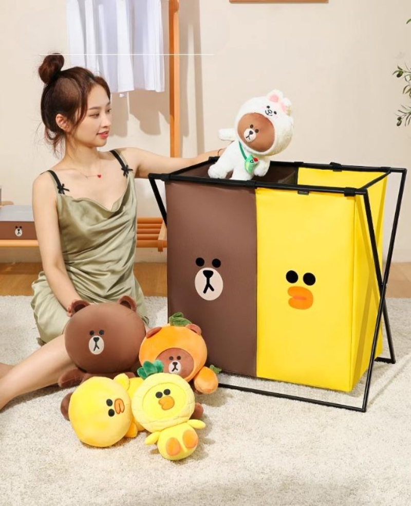 Giỏ đựng quần áo bẩn chia ngăn xếp gọn CJ2984 4