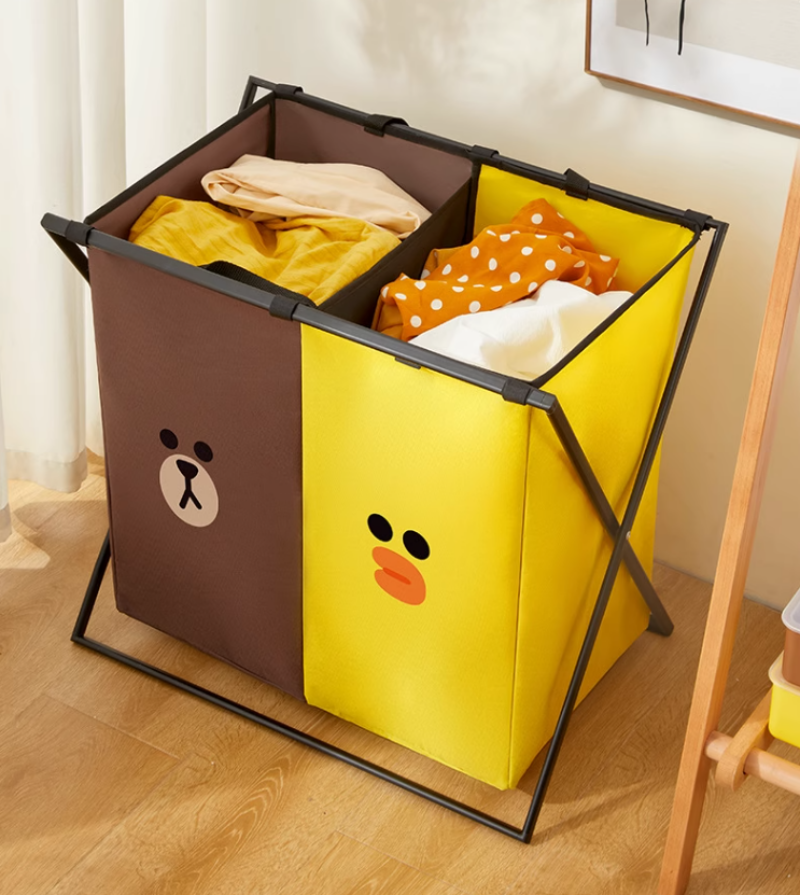 Giỏ đựng quần áo bẩn chia ngăn xếp gọn CJ2984 7