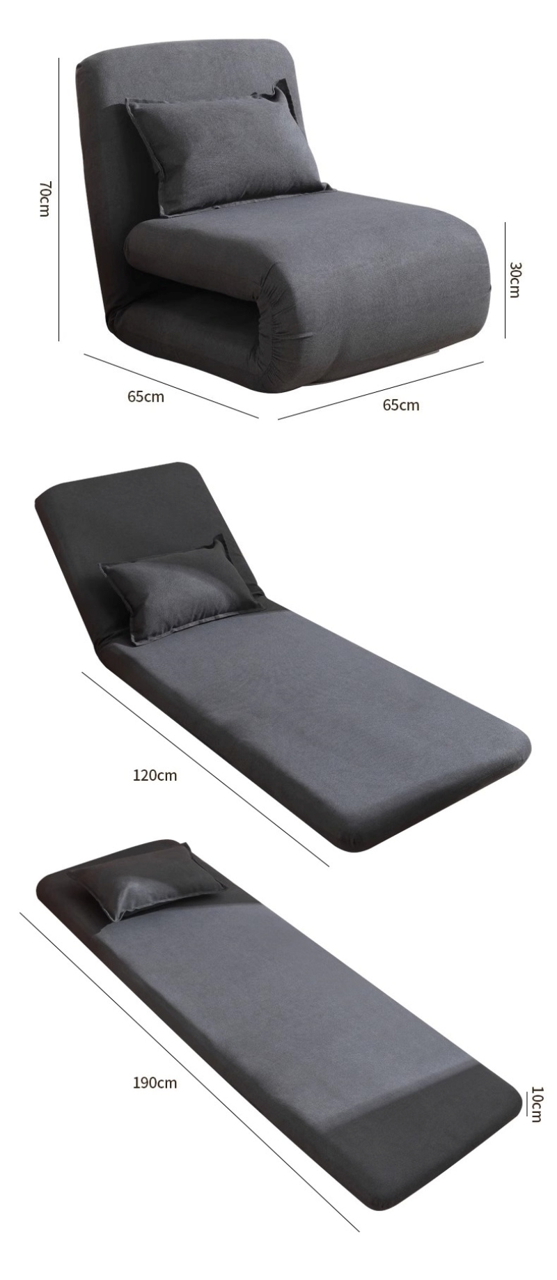 Sofa lười gấp Tatami linh hoạt đa năng JN6202 13