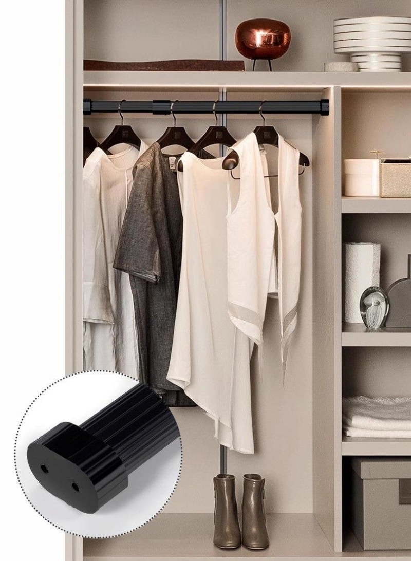 Suốt treo tủ quần áo hợp kim nhôm kèm bas GV5643 5