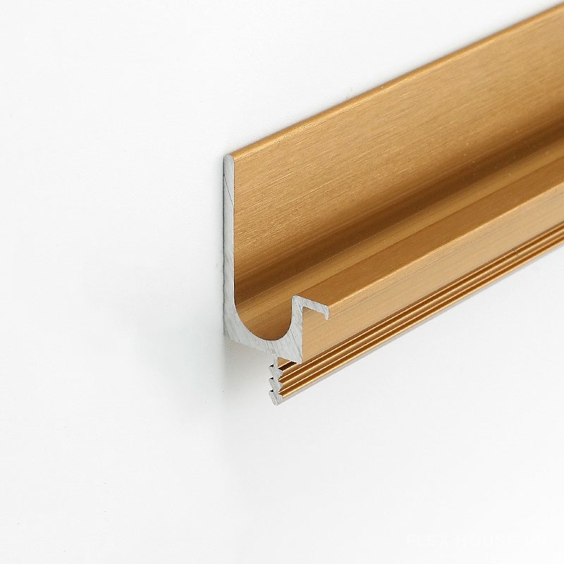 Tay nắm âm hợp kim nhôm chữ J tối giản S8006 7
