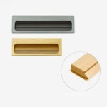 Tay nắm âm hợp kim nhôm rãnh vân sọc hiện đại S8215