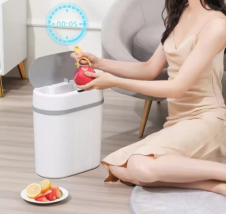 Thùng rác cảm biến thông minh 12 lít JSH685 10 Thùng rác cảm biến thông minh 12 lít JSH685 15