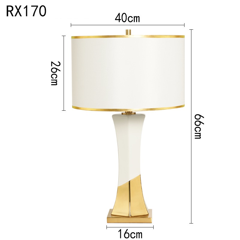 Đèn bàn đầu giường ngủ gốm sứ Minimalist RX170 11