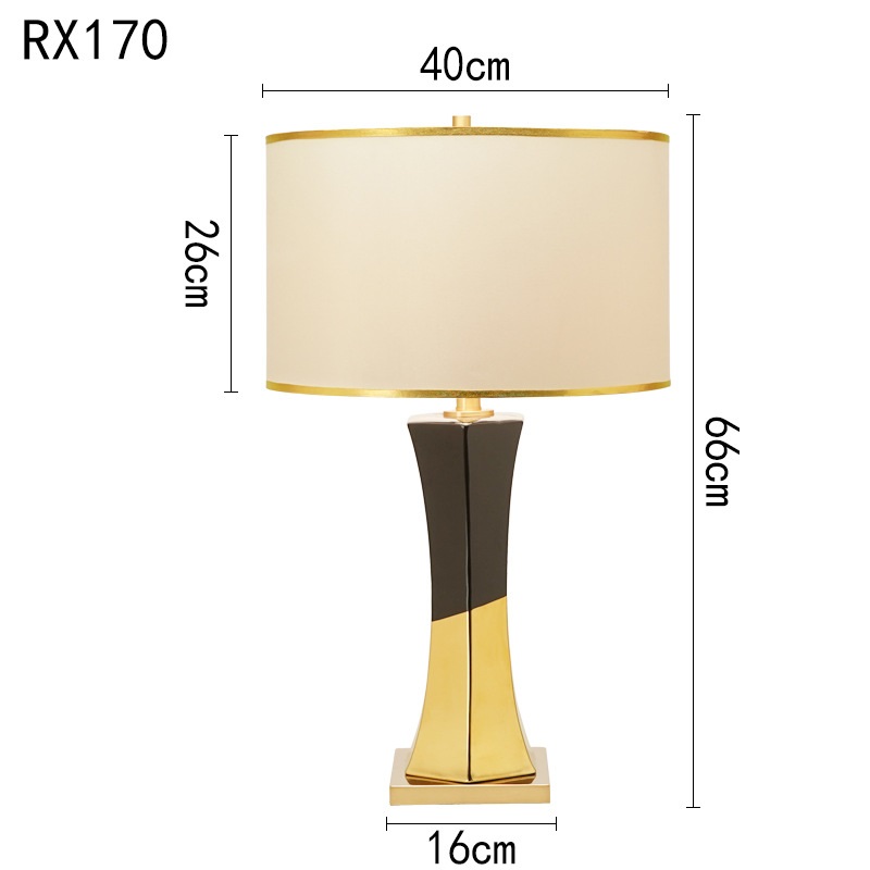 Đèn bàn đầu giường ngủ gốm sứ Minimalist RX170 12