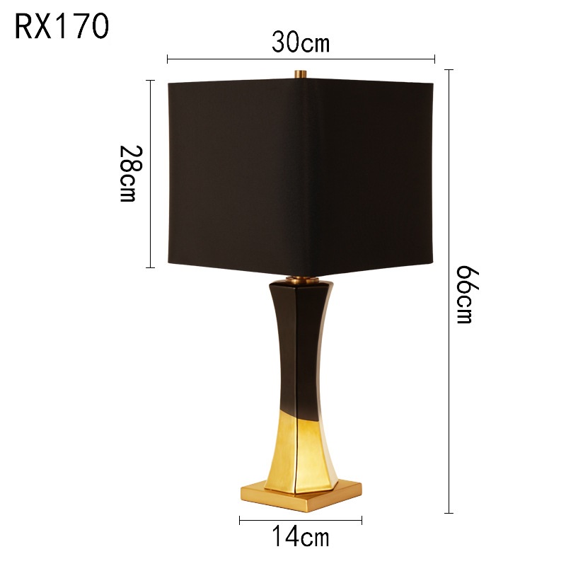 Đèn bàn đầu giường ngủ gốm sứ Minimalist RX170 10