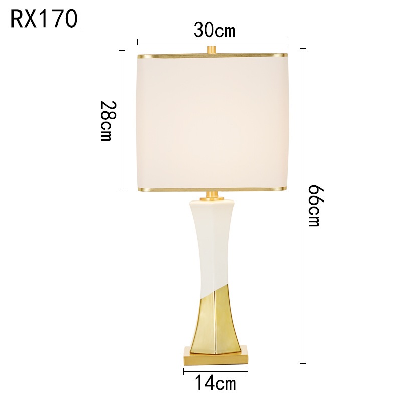 Đèn bàn đầu giường ngủ gốm sứ Minimalist RX170 8