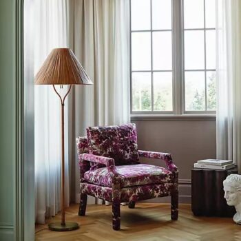 Đèn sàn trang trí kiểu dáng Rustic mộc mạc HX7799