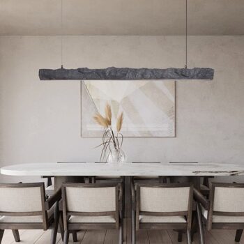 Đèn thả trần dạng thanh kiểu bề mặt đá sần sùi ZL7496 - bìa