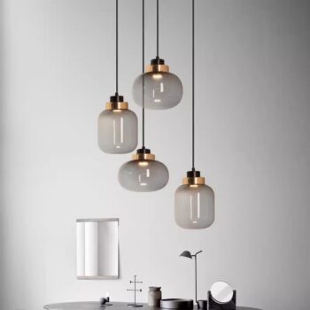 Đèn thủy tinh thả trần trong suốt tinh tế HL0332 - bìa
