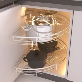 Mâm xoay 180 độ góc tủ bếp Mezzo Hafele 548.37.001