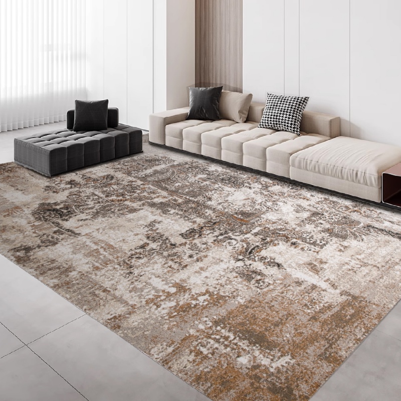 Thảm lót sàn decor hoa văn cổ xưa ấn tượng YN-LCA09