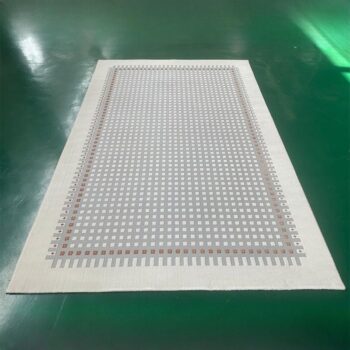 Thảm sàn decor họa tiết sọc vuông ấn tượng YN-NYF40