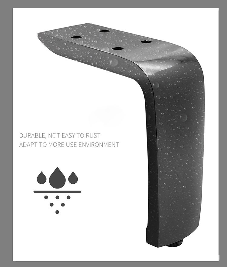 Chân bàn tủ nội thất chữ L hợp kim nhôm GP42 7